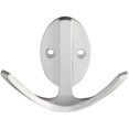 thumbnail image 1 of 3" Modern White Double Robe Hook, 1 of 2