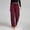 *Red, variant on VBVC Women's Cotton-Linen Side Stripe Pants,Ladies Drawstring Breathable Trousers,Summer Wide Leg Sweatpants for Women,Red,S-3XL