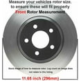 thumbnail image 4 of Detroit Axle - 11.65" inch Front Drilled and Slotted Disc Brake Rotors for Chevrolet Cobalt HHR Malibu Pontiac G4 G6 G5 Pursuit Saturn Aura Ion, 4 of 7