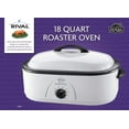 Rival Large Electric 18Quart Roaster Oven for Turkey, White RO180