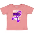 thumbnail image 3 of Inktastic I Wear Purple For My Papa Pancreatic Cancer Awareness Boys or Girls Baby T-Shirt, 3 of 5