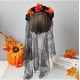 thumbnail image 5 of Decoraciones de Halloween, adornos de Halloween, regalos de Halloween, máscara de baile de llamas, accesorios para el cabello, novedades, accesorios de rosas de Halloween, tocado de rosas, 5 of 7