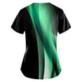 thumbnail image 3 of IYYVV Scrub Top for Women,Plus Size V Neck Summer Nurse Uniforms Comfort Stretch Womens Working Uniform Scrubs Nurse Tops with 2 Pockets Light Green 5XL, 3 of 3