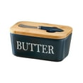 thumbnail image 2 of deevoka Ceramic Butter Dish Reusable Practical Multiuse with Cover Cheese, 2 of 9