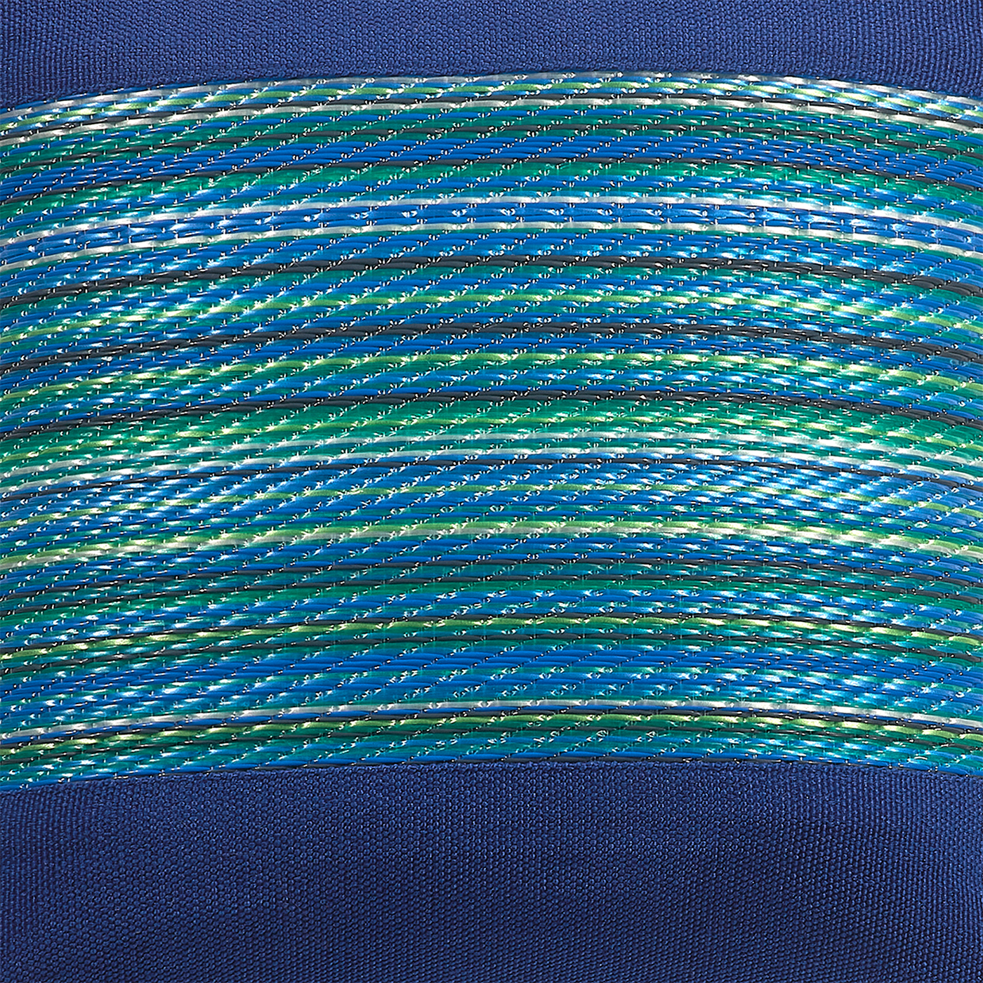 Fab Habitat Indoor/Outdoor Throw Pillow Made from Recycled Polyester Yarn - Double Sided, Stain Resistant, Machine Washable - Bohemian - Patio, Deck, Porch, Living Room - Cancun - Blue - (20" x 20")