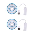 thumbnail image 1 of 2X USB 2.0 to RJ45 LAN Ethernet Network Adapter for Air Laptop PC, 1 of 8