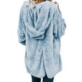 thumbnail image 4 of JUNWELL Cardigan à Capuche Ouvert pour Femmes avec Poches, 4 of 7
