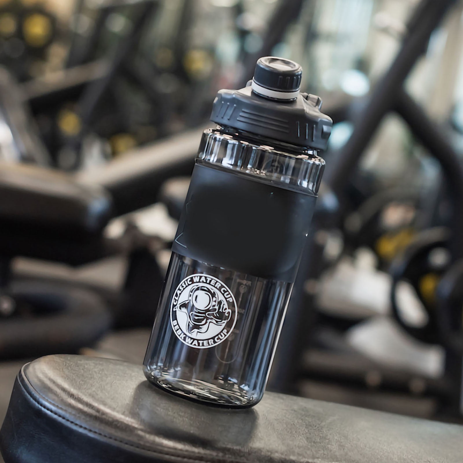 Plastic Water Bottle Large Plastics Water Bottle Space Bottle Sports Kettle Outdoor Sports Water Bottle Plastics Water Bottle Large Capacity Space Bottle Sports Kettle With Lanyard