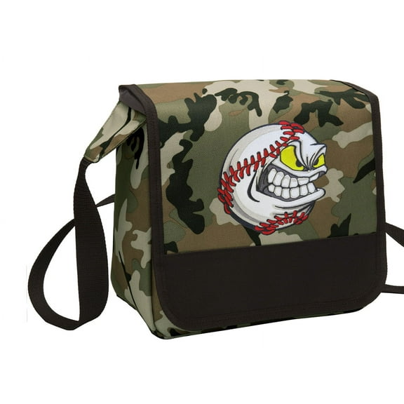 CAMO Baseball Lunch Bag Stylish Baseball Fan CAMO Lunchbox Cooler for School or Office - Men or Women