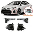 thumbnail image 5 of HOUGEET Front Upper Lower Grille and LED Fog Lights Fit for Toyota Corolla SE XSE 2017-2019, Black Front Bumper Grill Fog Lamp Assembly, 5 of 7