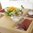 thumbnail image 4 of Ambesonne Orange Place Mats Set of 4, Mars Colonization Space, Standard Size, Orange Red, 4 of 6