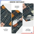 thumbnail image 6 of FORMRS Kids Pajama Pants with Pockets Size 11-12Y Boys Lounge Sleep Bottoms, Orange Checkered Pattern, 6 of 8
