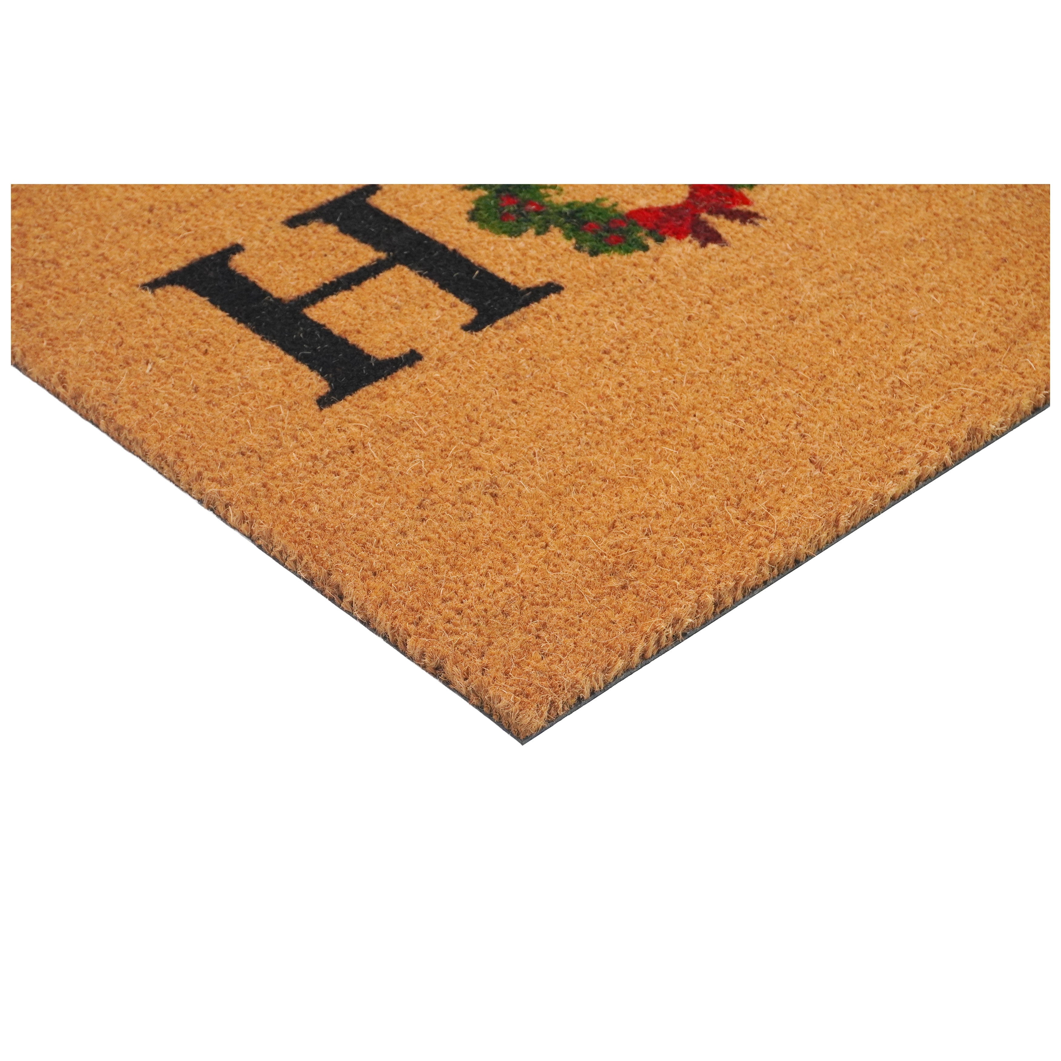 Home Christmas Wreath Doormat,24"x36"