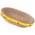 thumbnail image 3 of Langgg Cat Scratcher Cardboard Kitty Oval Corrugated Lounge Bed Scratching Board M, 3 of 8
