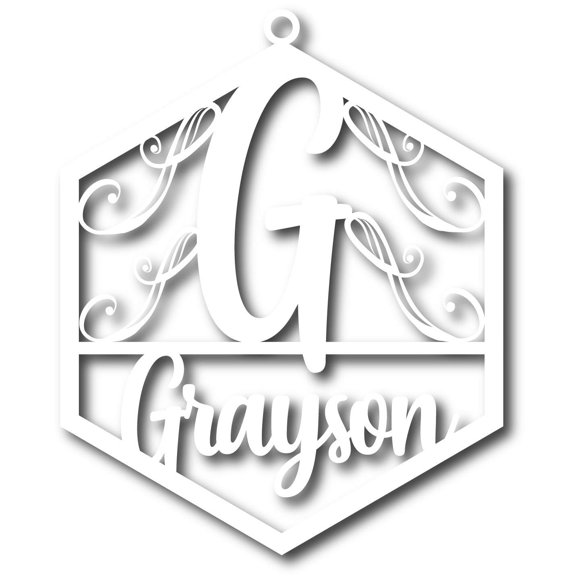 Just Customized Personalized Door Sign for Home Decor, Personalized with Your Last Name and Initials, Design Your Own