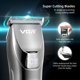 thumbnail image 4 of Cortadora de pelo profesional, cuchilla de cerámica, resistente al agua, eléctrica, inalámbrica, cortadora de pelo, máquina de corte de pelo con pantalla LED para hombres JFHHH pequeña, 4 of 5
