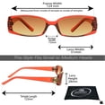 thumbnail image 2 of proSPORT Reading Sunglass Reader Women Amber Lens Red Small Frame NOT BIFOCAL, 2 of 5