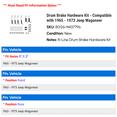 thumbnail image 2 of Drum Brake Hardware Kit - Compatible with 1965 - 1973 Jeep Wagoneer 1966 1967 1968 1969 1970 1971 1972, 2 of 2