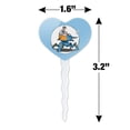 thumbnail image 6 of Mechanic Girl Riding Mecha Robot Tank Mech Engineer Heart Love Cupcake Picks Toppers Decoration Set of 6, 6 of 6