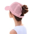 thumbnail image 4 of GENZCHAO Women's High Ponytail Baseball Cap Summer, Mesh Breathable Baseball Hat, Lightweight Water-Resistant Quick-Dry Summer Cap, 4 of 16