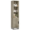 thumbnail image 2 of QinaQin Gabinete angosto de almacenamiento de 70 pulgadas con puerta y repisa ajustable, mueble de piso ideal para baño, cocina, lavandería o espacios pequeños, 2 of 8