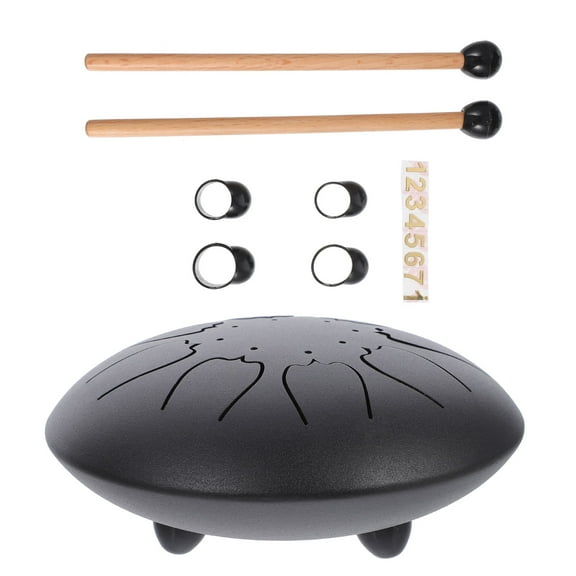 WHAMVOX Steel Tongue Drum Musical Instruments Ethereal Black