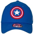 thumbnail image 2 of Captain America Shield Symbol Royal Blue New Era 39Thirty Fitted Hat-Small/Medium, 2 of 8