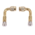 thumbnail image 1 of 2pcs Valve Extension Valve Extension Adapter Tire 90 Degree Bent Metal Angle for Bicycle Motorcycle Scooter, 1 of 5