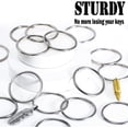 thumbnail image 5 of 20 Pack No Tarinsh Key Rings, Quick Release, Stainless Steel Split Keychain Rings for Car Keys, 5 of 6