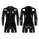 thumbnail image 3 of Leotardo de charol Wetlook para hombre, mono de látex con cuello simulado y cremallera, mono de manga larga para fiesta, club nocturno, espectáculo, ropa para discoteca, 3 of 5
