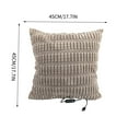 thumbnail image 7 of USB heated pillow cushion cover, five-gear temperature control, office winter warm body pillow pad with timer, 7 of 7