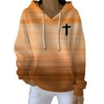 thumbnail image 1 of WZXFASHION Chandail Décontracté à Capuche à Carreaux pour Femme, Automne et Hiver, Impression Numérique, Liquidation à 50 % de Rabais, Chandail à Capuche Léger à Fermeture Éclair, 1 of 4