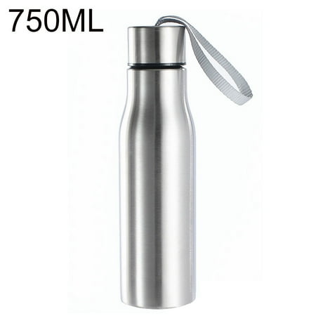 

FireZ 500/750ml Portable Stainless Steel Water Cup Beer Drink Bottle with Tote Rope