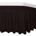 thumbnail image 1 of Falda de Cama Fácil de Usar para Cama Queen/King con Caída de 35 cm Chocolate, 1 of 7
