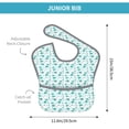 thumbnail image 4 of Hirioo Utensiles for Baby Waterproof Pocket Bib Adjustable Closed for Babies Toddlers with Large Pocket 6-24Months, 4 of 8