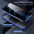 thumbnail image 4 of IBAOLE Defender Designed for iPhone 12 Pro Max Case, [Military Grade Drop Protection], Clear Shockproof Protective Phone Case Slim Thin Cover 5G 6.7 inch 2020-Pacific BluePacific Blue, 4 of 9