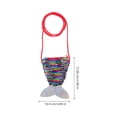 thumbnail image 2 of RENACLIPY Sequin Mermaid Coin Purse with Glitter Fish Tail and Adjustable Crossbody Lanyard, 2 of 8
