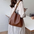 thumbnail image 2 of IELGY versatile large-capacity lazy wind bucket bag, retro shoulder messenger tote bag, 2 of 2