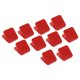 thumbnail image 1 of Uxcell Clips de Papel y Bolsa, 20 Paquete de Selladores de Bolsa Cuadrados, Clips de Bolsa de Snacks, Rojo, 1 of 5