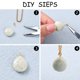 thumbnail image 3 of Iron Screw Eye Pin Peg Bails For Half Drilled Beads Golden about 10mm long 4mm wide 1mm thick hole: 2mm about 550pcs/50g, 3 of 6