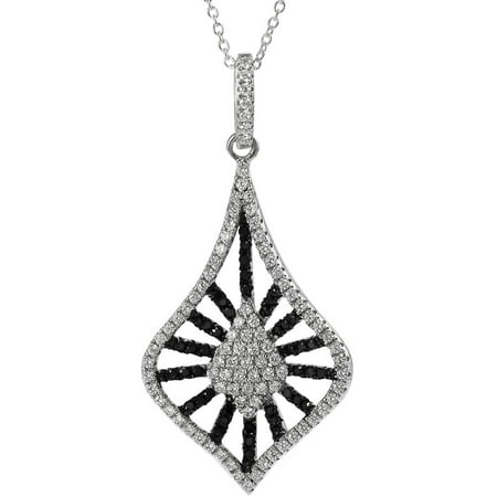 Brinley Co. Women's CZ Sterling Silver Drop Pendant Fashion Necklace