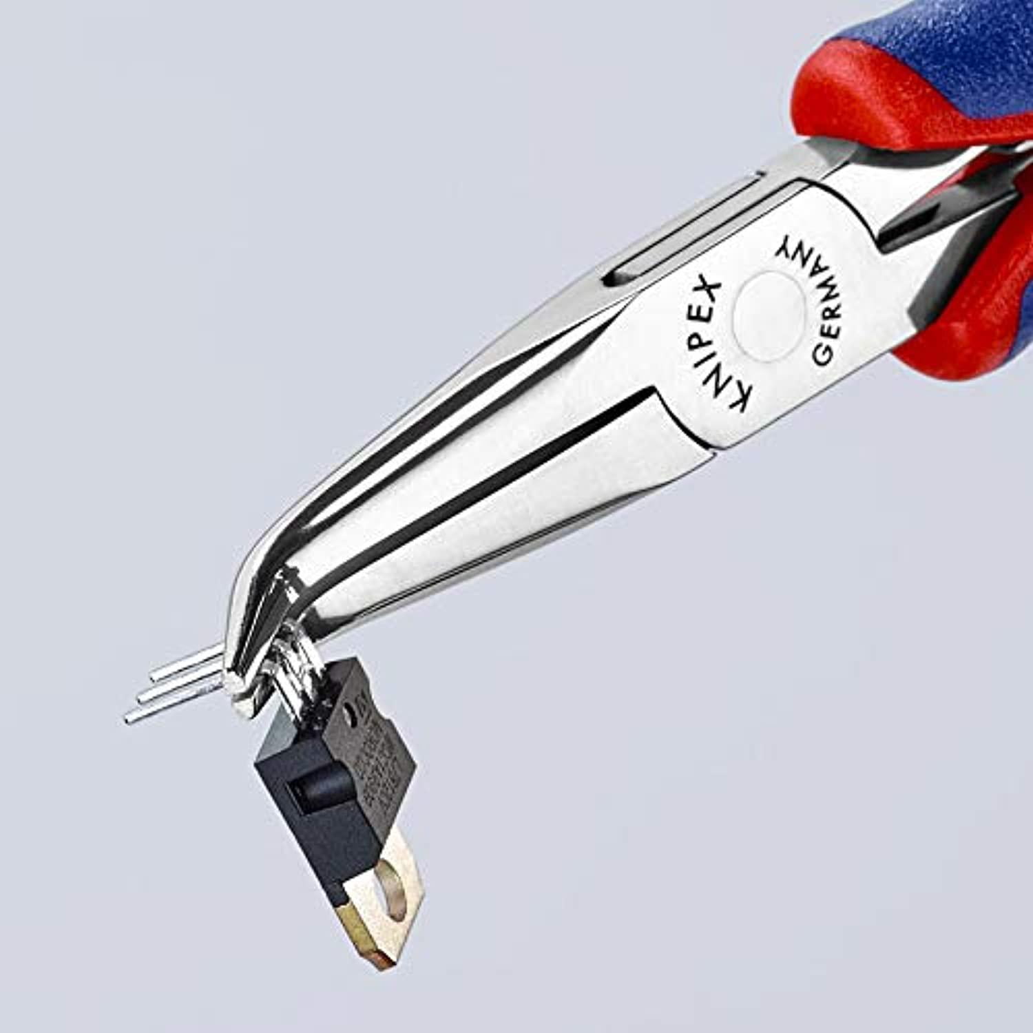 Knipex Bent Long Nose Plier,5-3/4" L,Smooth 35 82 145