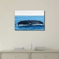 thumbnail image 2 of wall26 - Canvas Wll Art - Whale Tail on Vintage Wooden Feeling Background - Giclee Print and Stretched Gallery Wrap | Modern Home Art Ready to Hang - 16"x24", 2 of 4