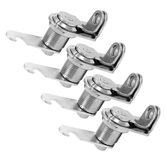 4-Pack Tubular Cam Locks with Keys for Mailbox, Cabinet, File Cabinet, Cupboard Security Door Lock Set