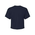 thumbnail image 6 of Women's Ideal Crop Top Round Neck Short Sleeve T-Shirt, &nbsp;Midnight Navy, Small, 6 of 8
