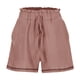 thumbnail image 4 of MKLEKYY Pantalones Cortos para Mujer, Moda de Primavera y Verano, Color Liso, Cintura Alta, Bolsillos, Holgados, Pierna Ancha (2), 4 of 4