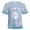 Sky Blue, variant on Women's Graphic Tee, Tie Dye Short Sleeve T Shirt, Relaxed Fit Casual Summer Top for Vacation Beach