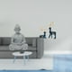 thumbnail image 2 of Conjunto de esculturas de armonía de mono y reno para una decoración tranquila del hogar, un santuario y una ., 2 of 8