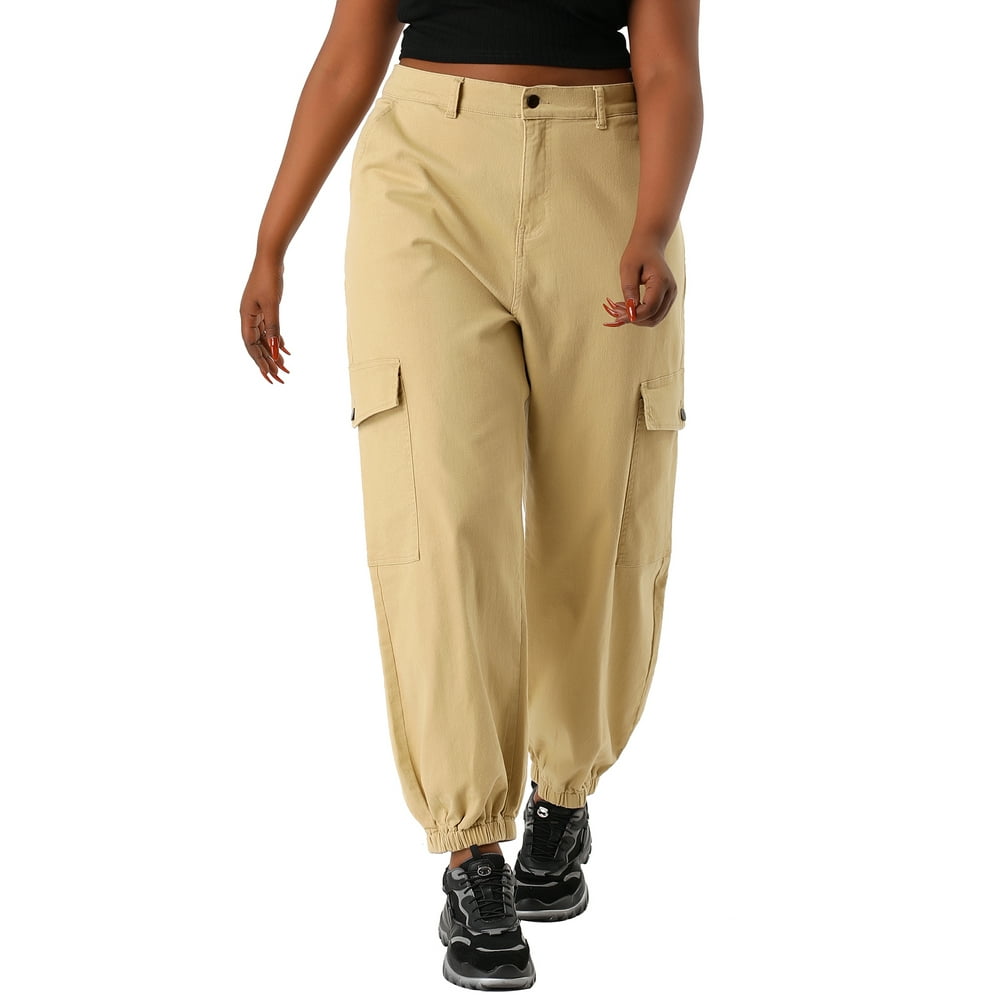 plus size cargo pants for women