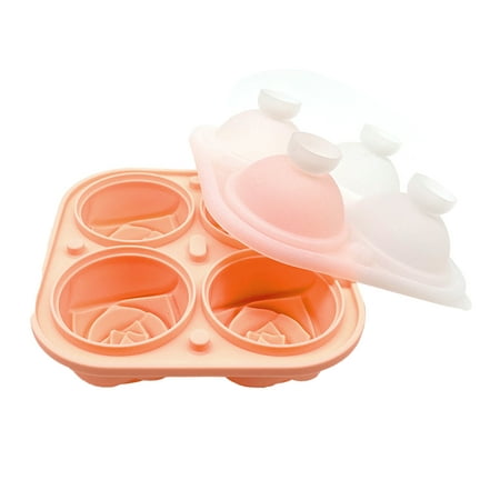 

YeccYuly Ice Cube Tray Rose Ice Cube Trays 4 Cavity Silicone Rose Ice Ball Maker Easy Release Large Ice Cube Form for Chilling Cocktails Whiskey Bourbon & Homemade Juice